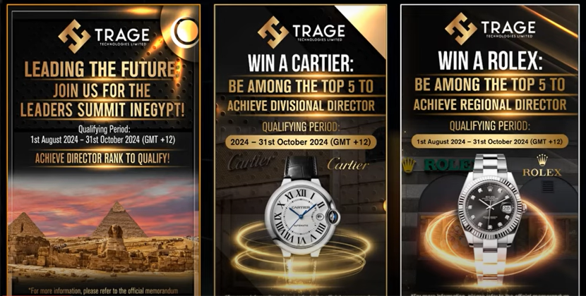 Trage technologies current promotions for affiliate members