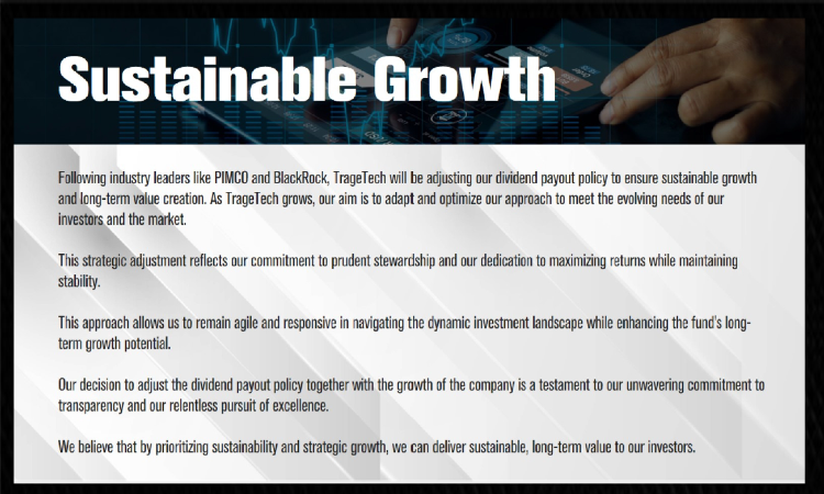 trage is positioned for long term sustainable growth